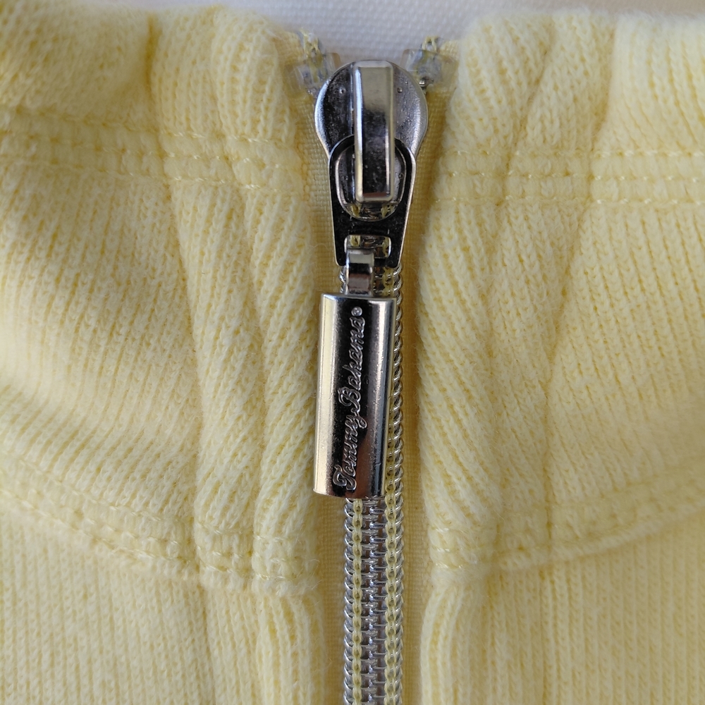 Tommy Bahama Pale Yellow Half-Zip Turtleneck Sweater - Picture 3 of 9